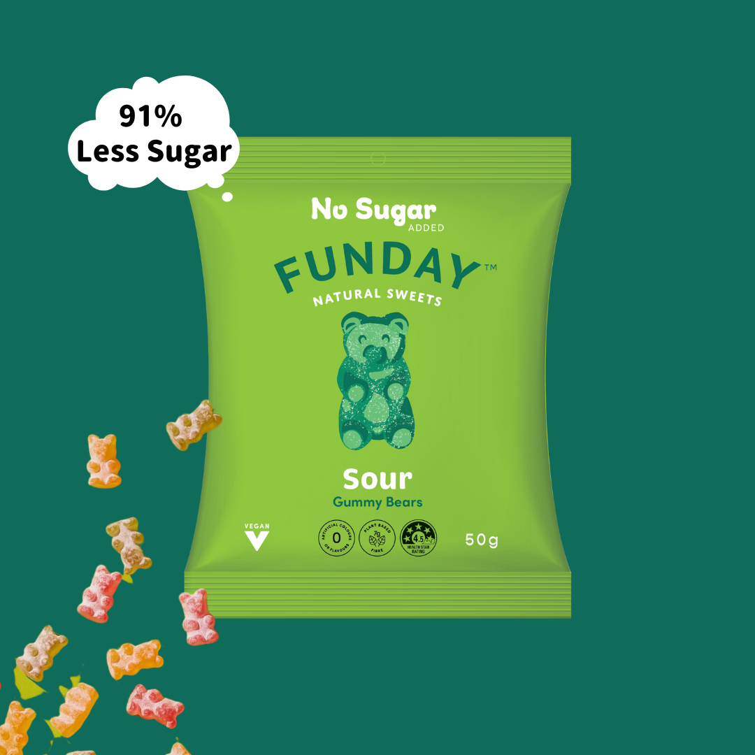Funday 全素水果味熊仔酸糖 50g