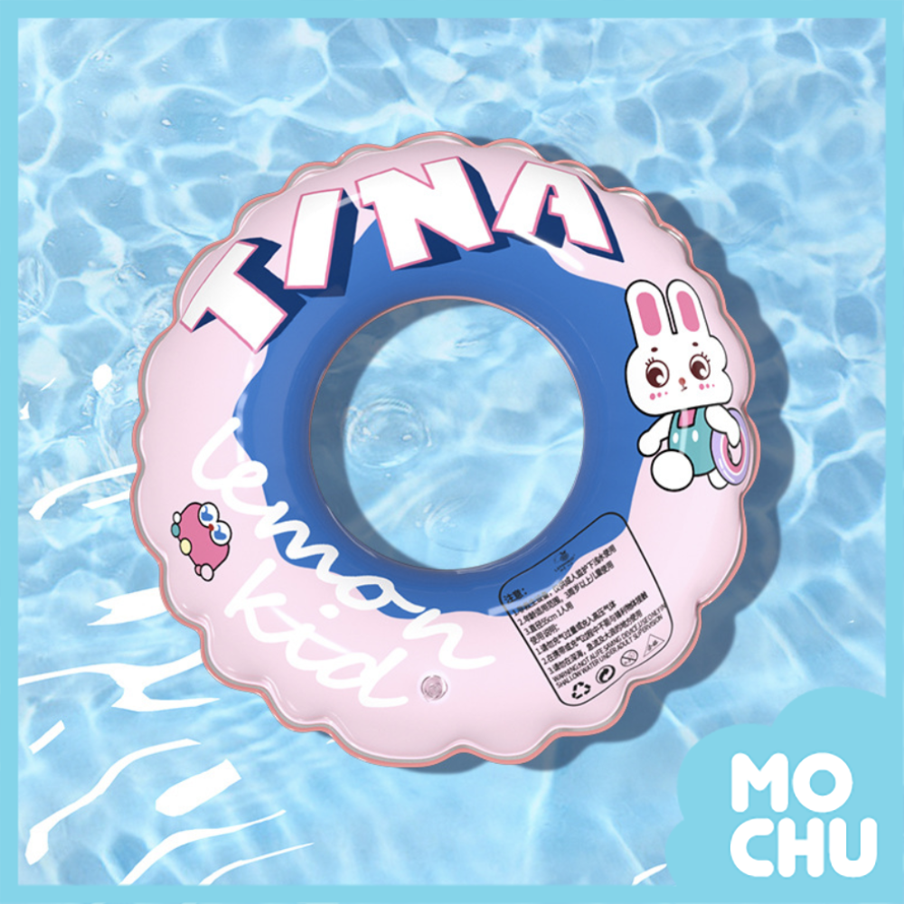 海貝小粉兔游泳圈