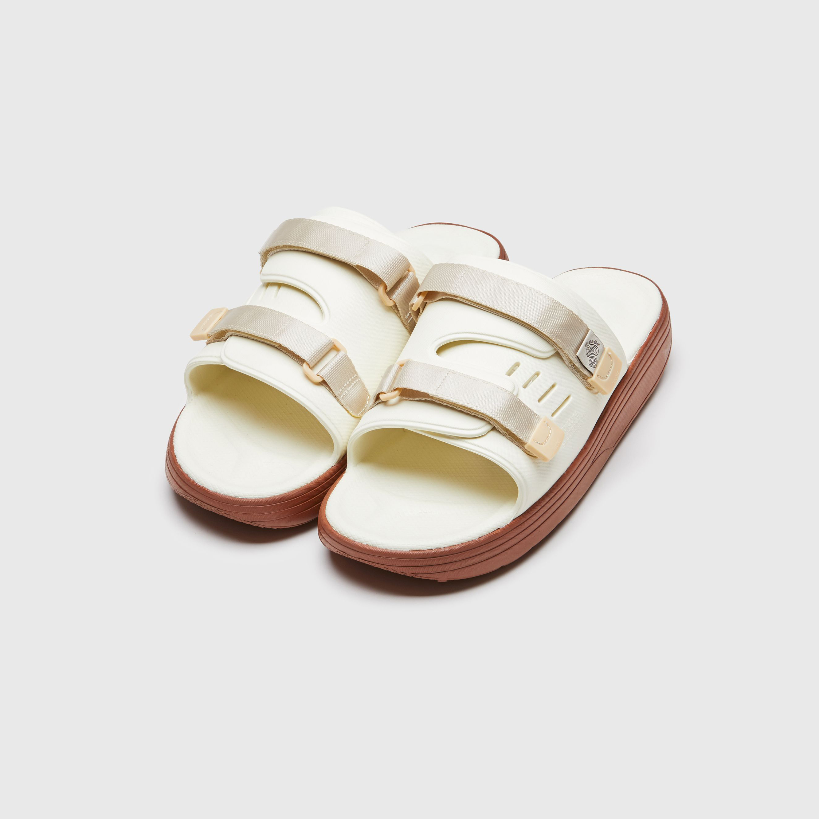 [出清商品售出無退換] SUICOKE URICH OG-INJ-01 米白楓葉橘 防水 魔鬼氈 厚底 拖鞋 日系【SK23INJ01WH】