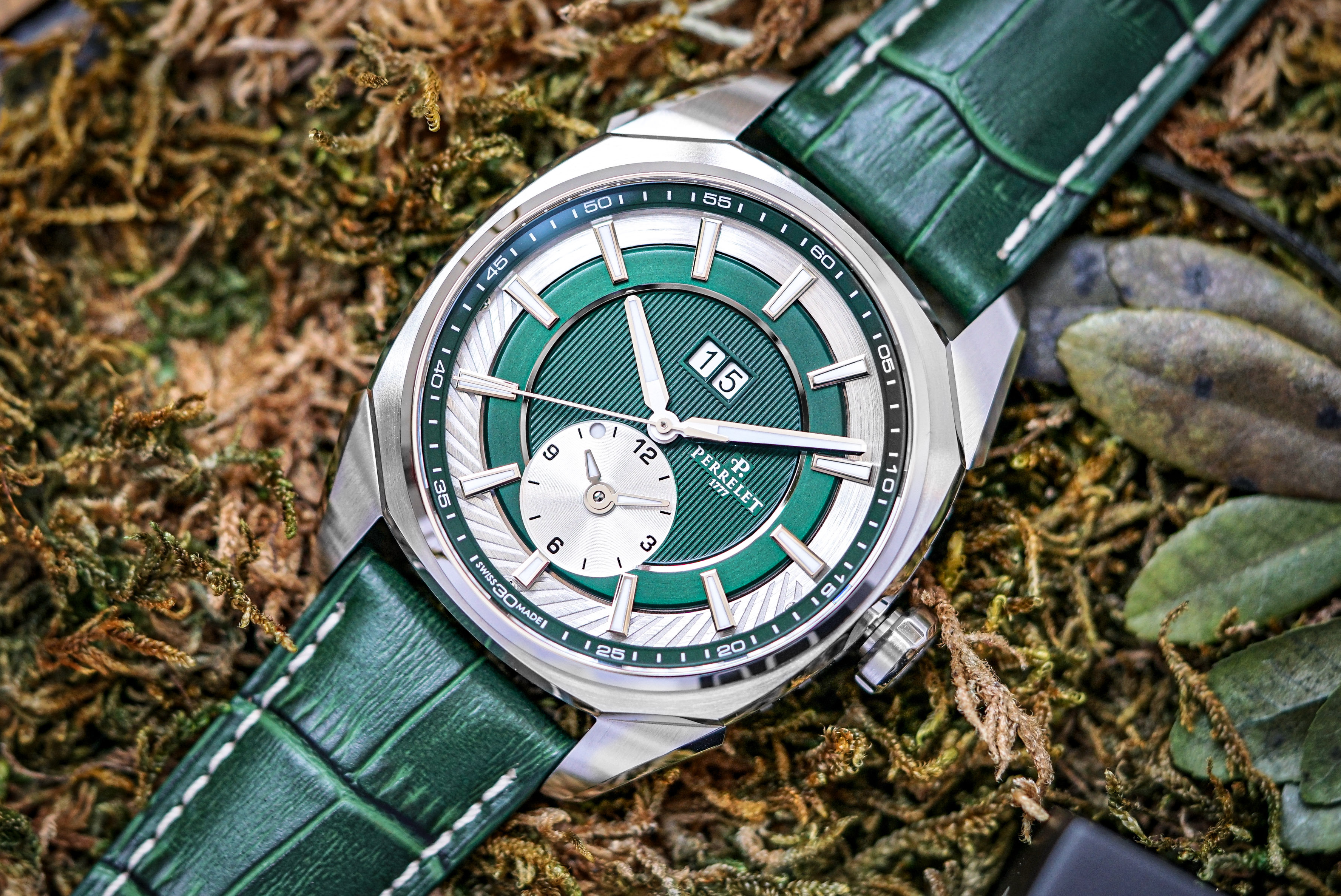 環形動力實驗室系列｜環形動力雙時區腕錶-翠綠版本－A1101/5