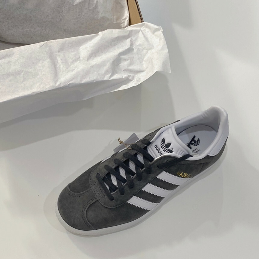 Adidas Originals Gazelle GS 城堡灰 深灰 灰色 白色 休閒鞋 國外限定 FW0716