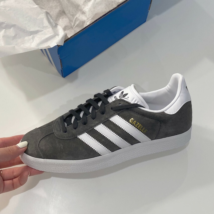 Adidas Originals Gazelle GS 城堡灰 深灰 灰色 白色 休閒鞋 國外限定 FW0716