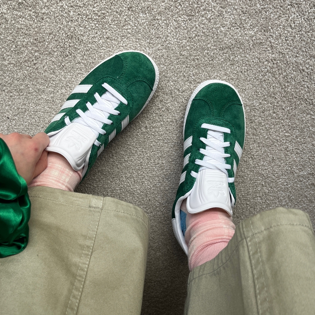 Adidas Originals Gazelle GS 孔雀綠 森林綠 綠色 白色 休閒鞋 國外限定 HP2881