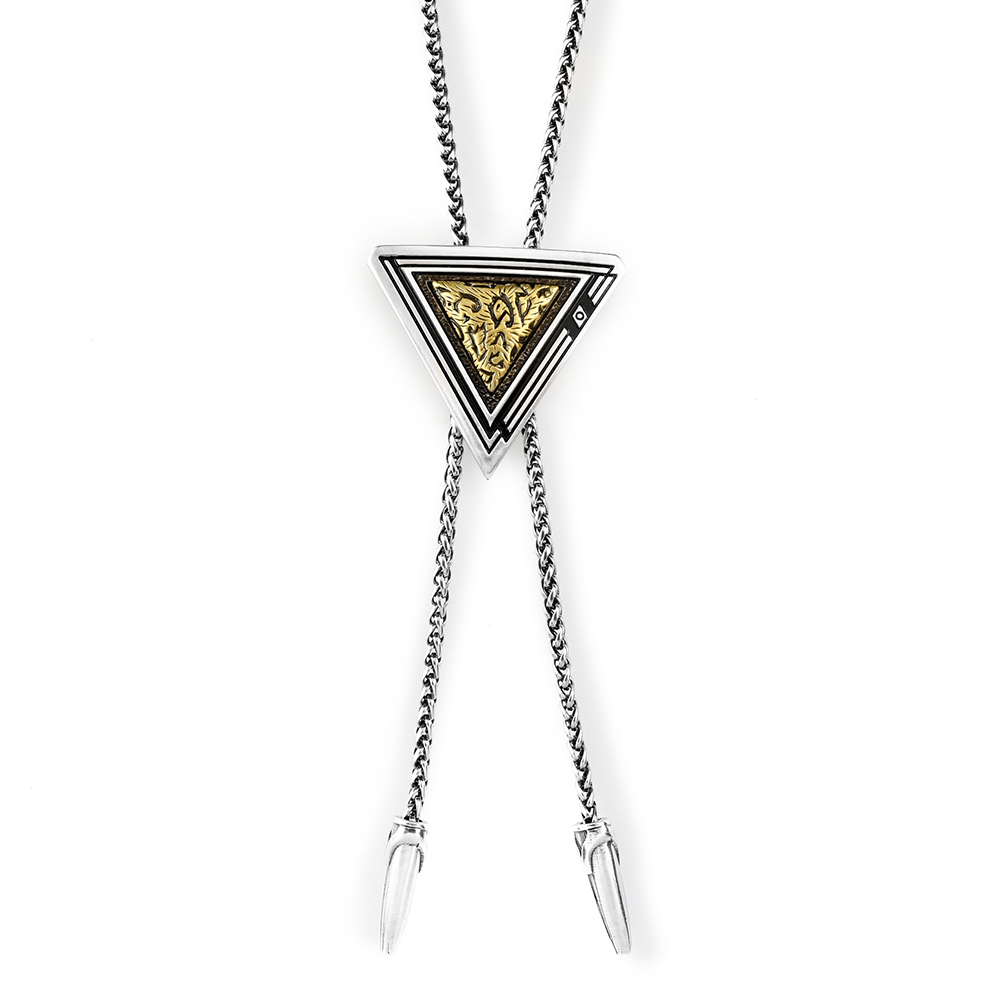 狂潮-豹紋 金屬繩款 保羅領帶/BoloTie/美式領帶－快速出貨