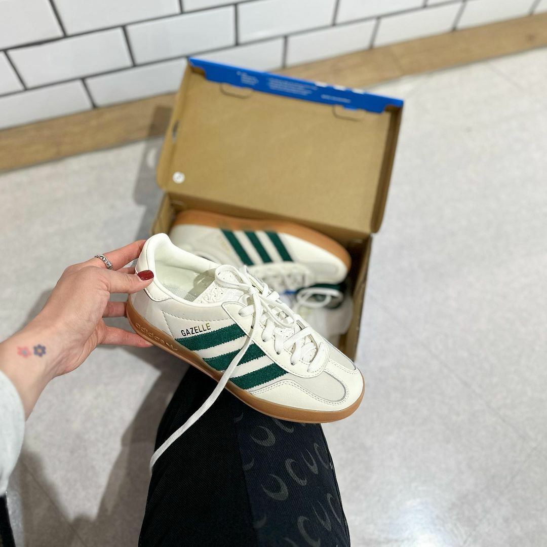 Adidas Originals Gazelle Indoor 孔雀綠 復古綠 米白 奶油白 焦糖底 復古鞋 ID2567