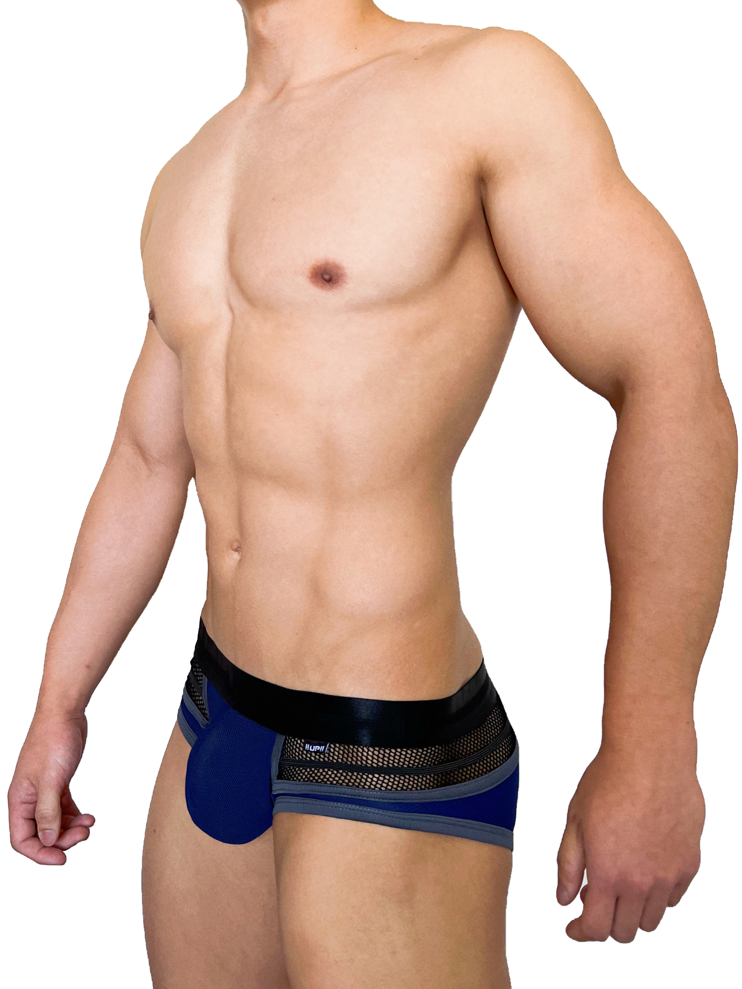 UP For Fun Premium 低腰內褲 半透軍藍