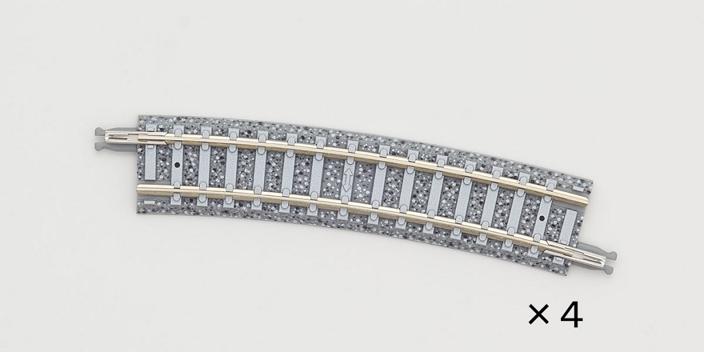 Tomix 1197 N規 C317-15-PC(F) 彎軌.4入