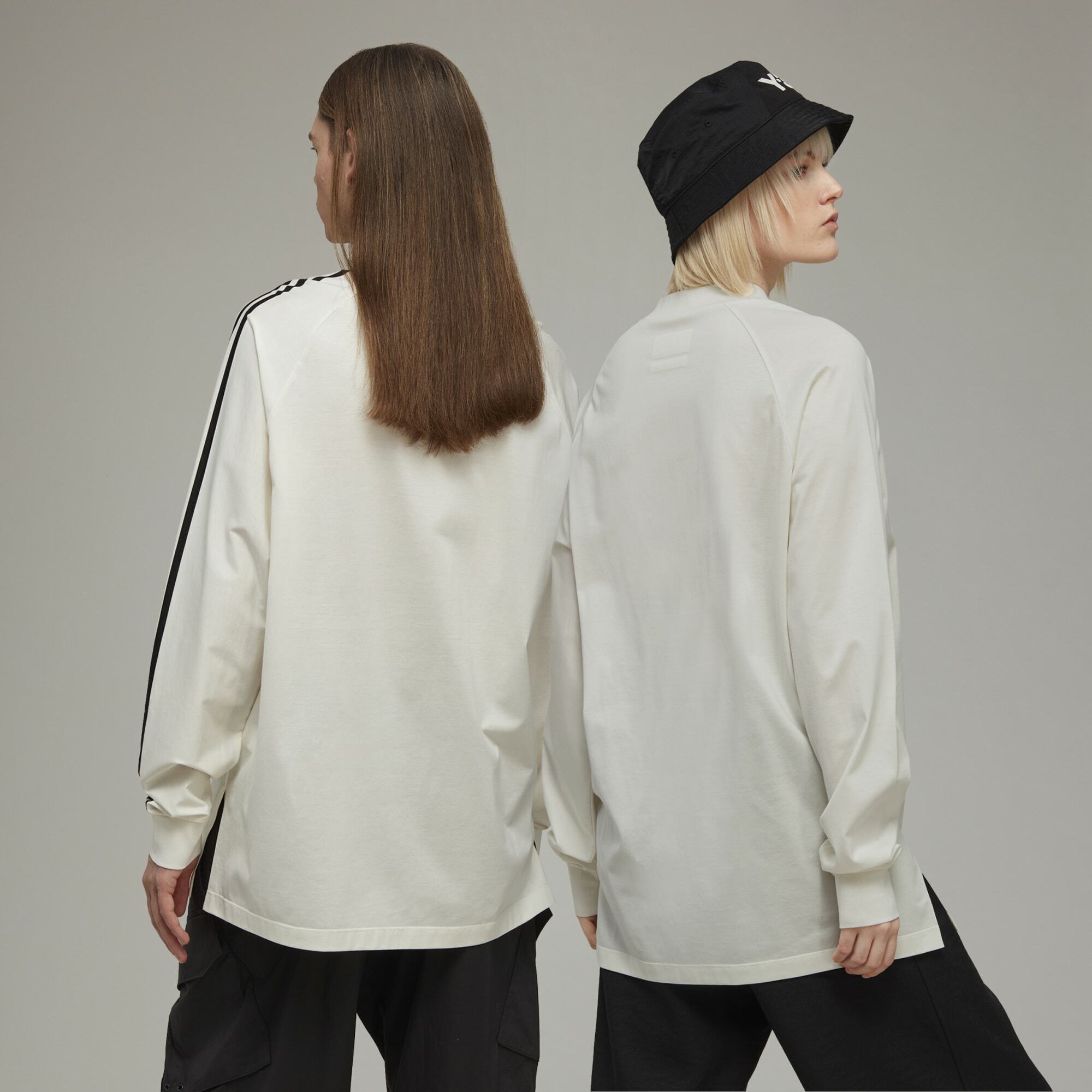 【 Y-3 3S LS TEE 三條紋長袖TEE - 白 】