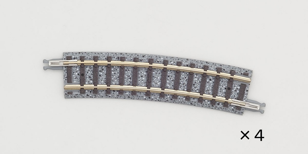 Tomix 1854 N規 C280-15(F) 彎軌.4入