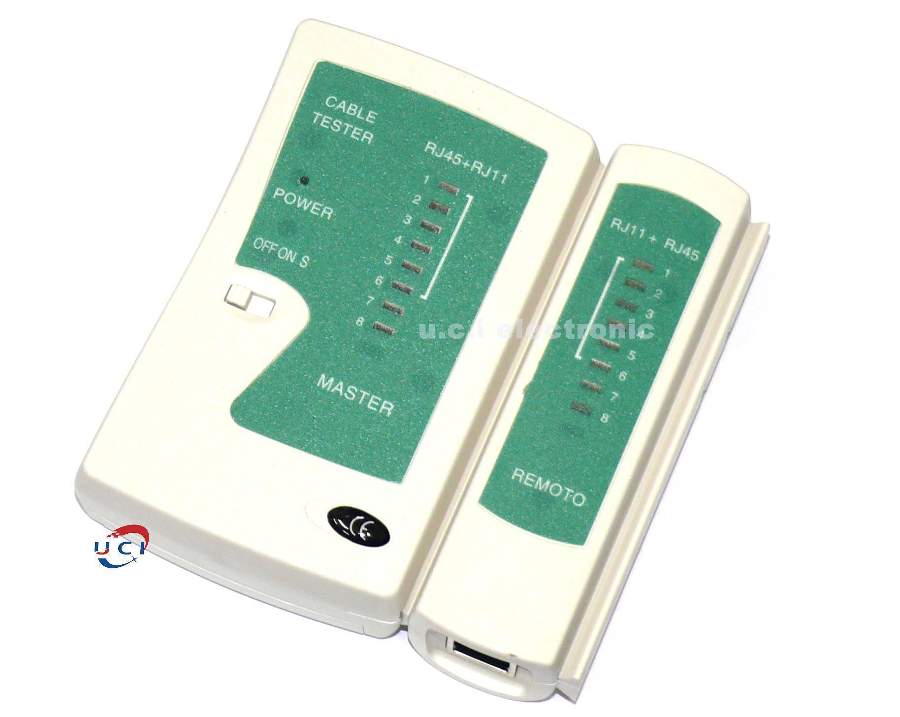 【UCI電子】 (中上) 網路測試儀工具 RJ45 RJ11 電話線網線測試儀 測線器 測線儀 網路測試工具