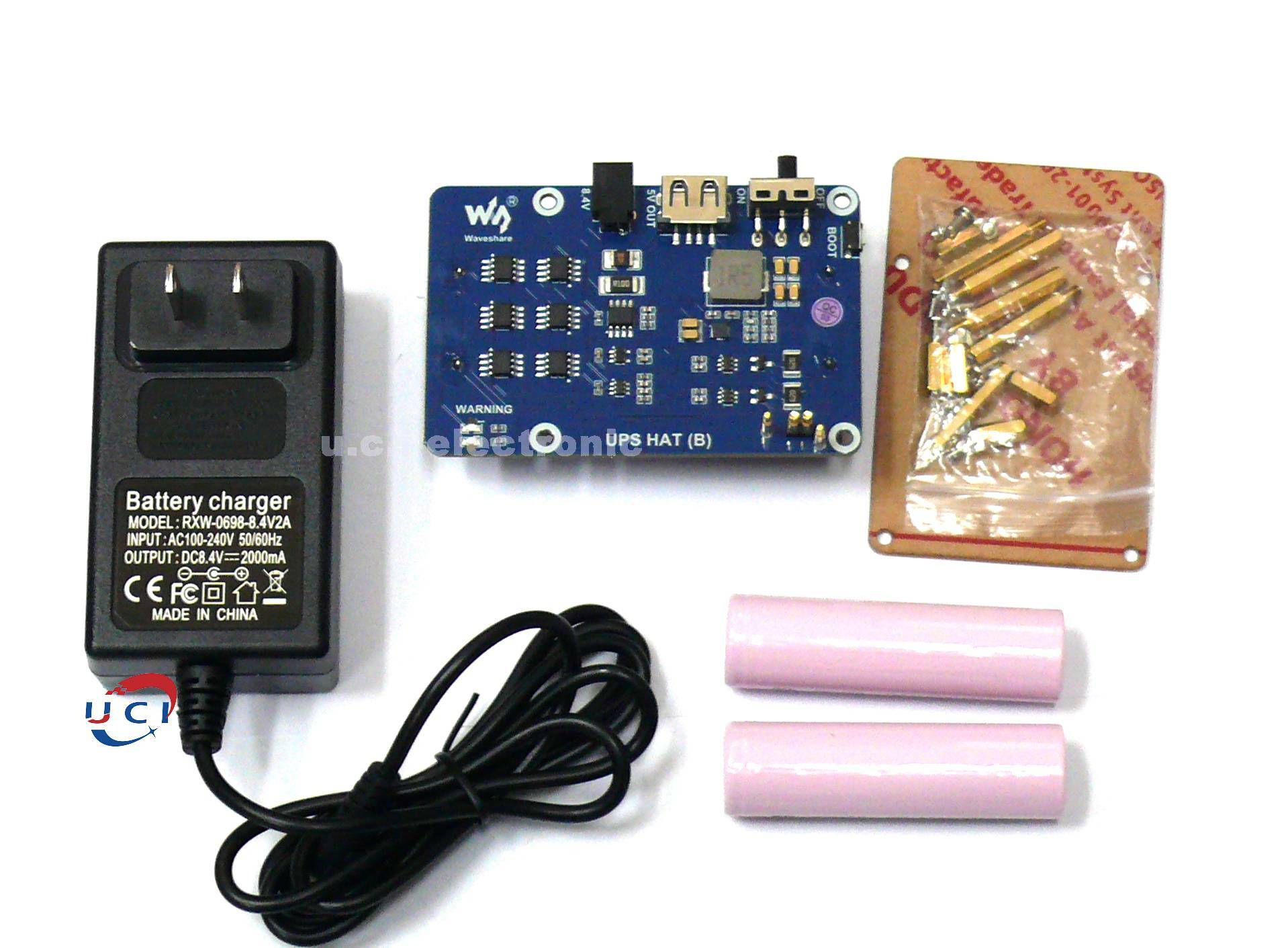 【UCI電子】 (中) 樹莓派4B 3B+ 樹莓派不斷電供應系統UPS模組5V穩壓 I2C介面 Raspberry Pi