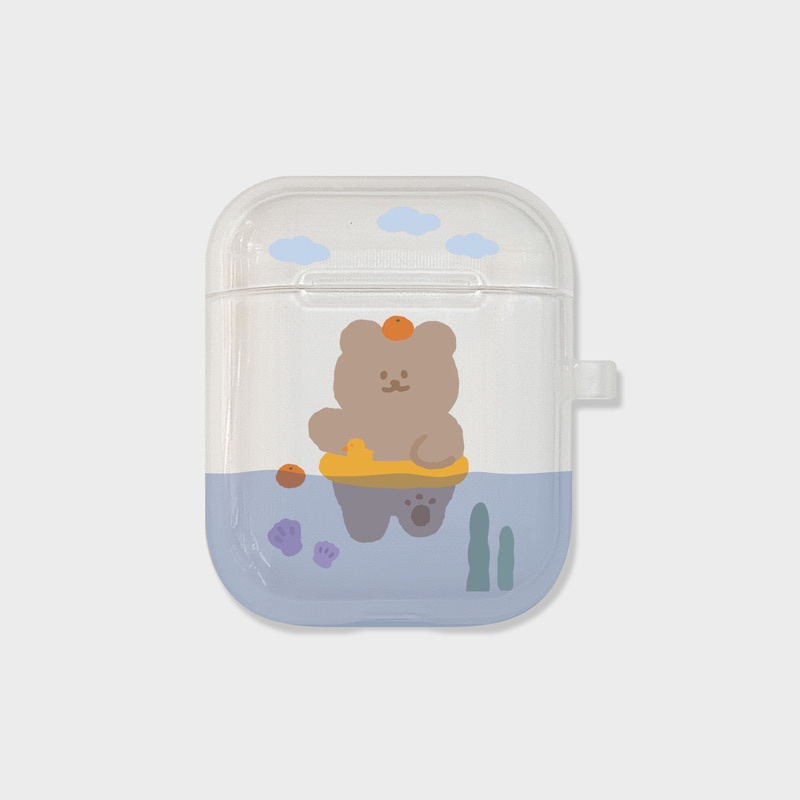 DEEPING CASE Swimming Bear AirPods Case 游泳小熊耳機殼