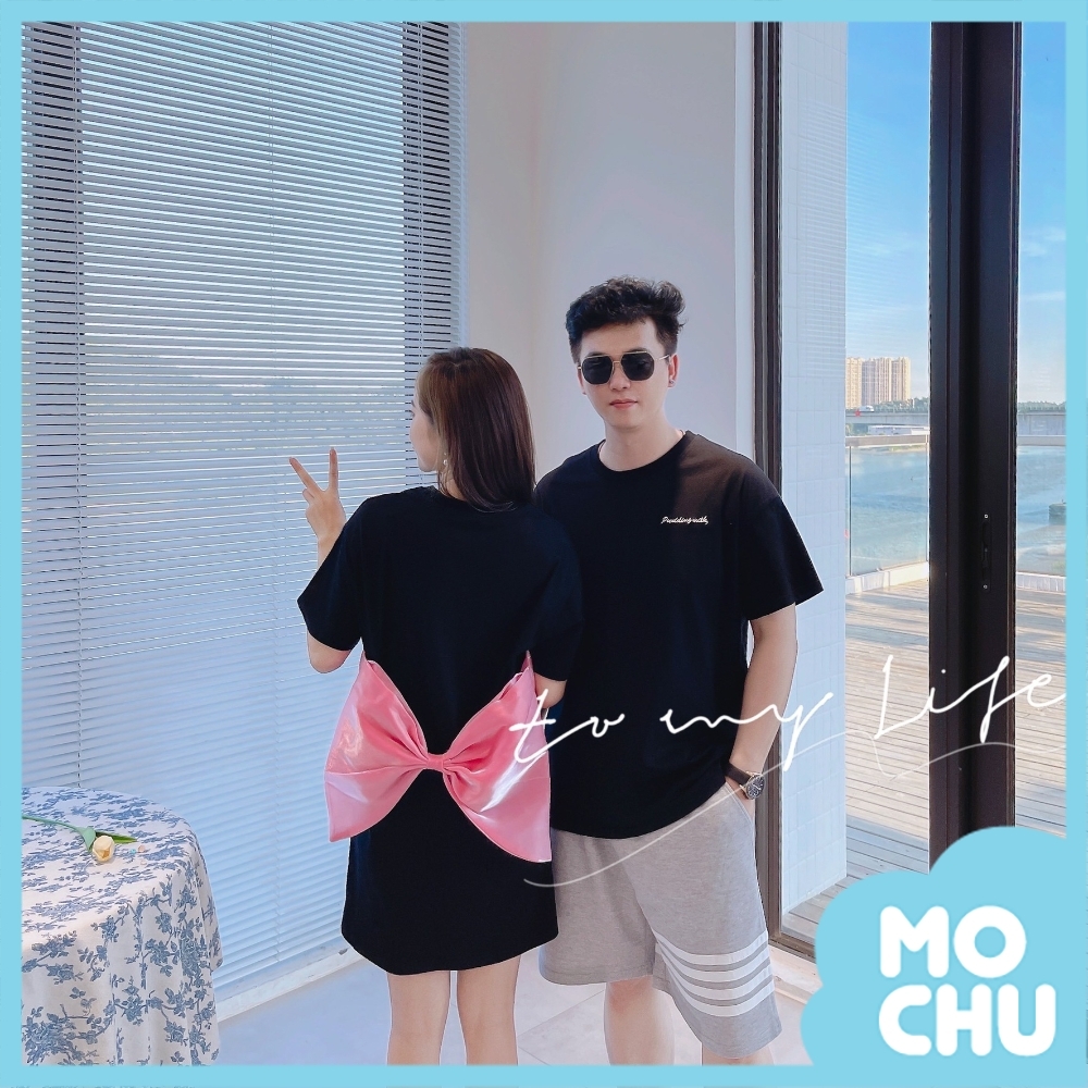 背後大蝴蝶結短袖親子裝