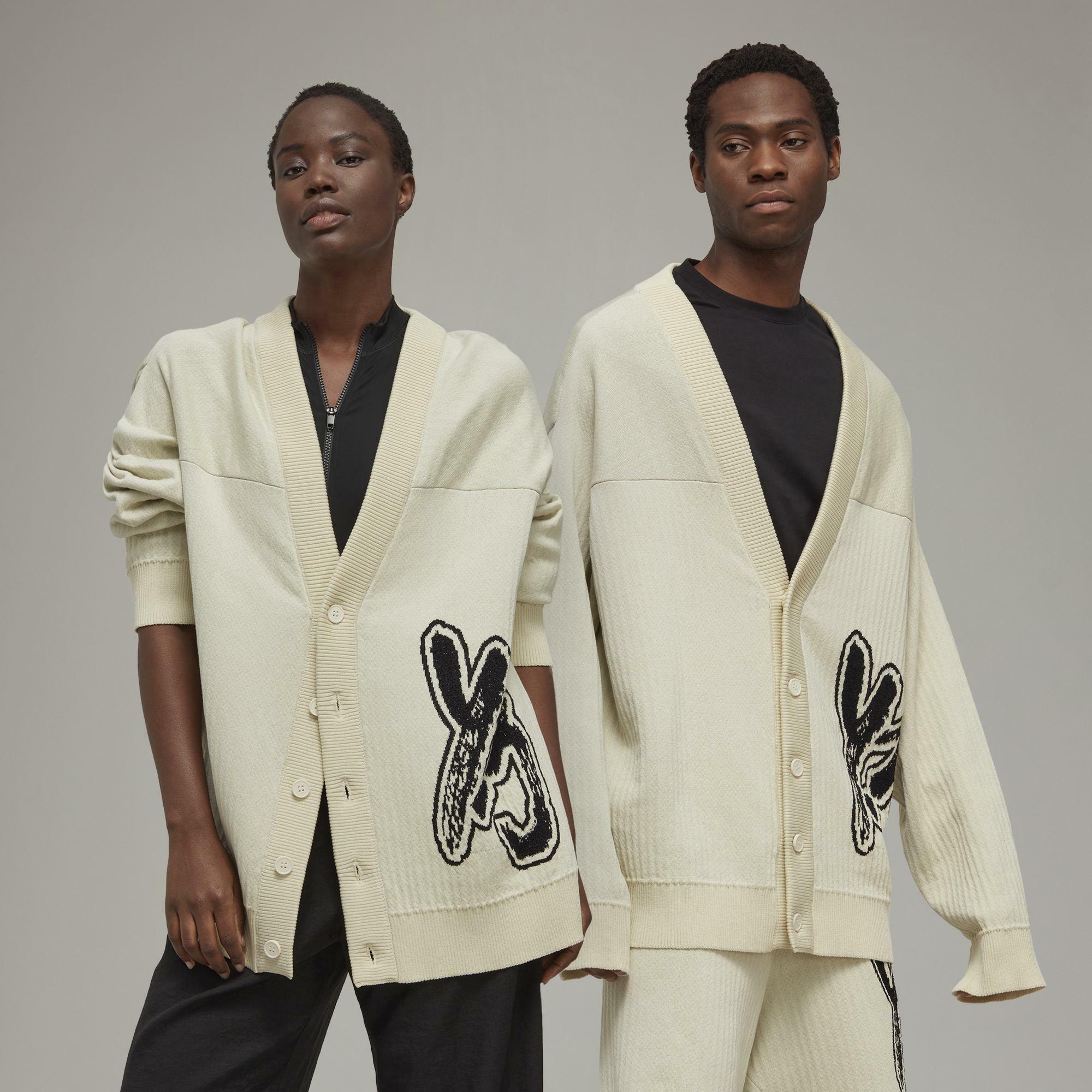 【 Y-3  LOGO KNT CRDGN 針織外套 - 白 】