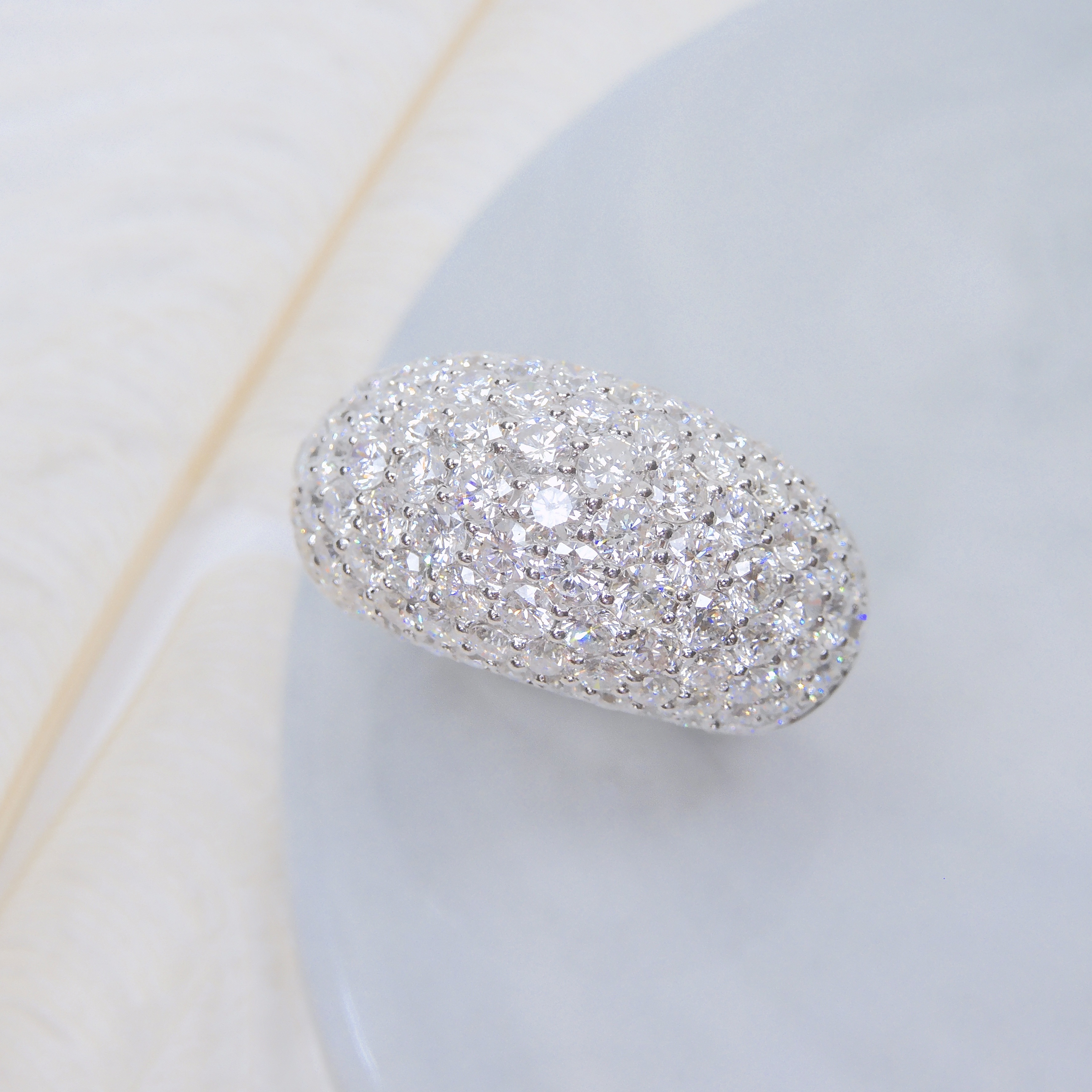 18K金 4.31ct 鑽石戒指