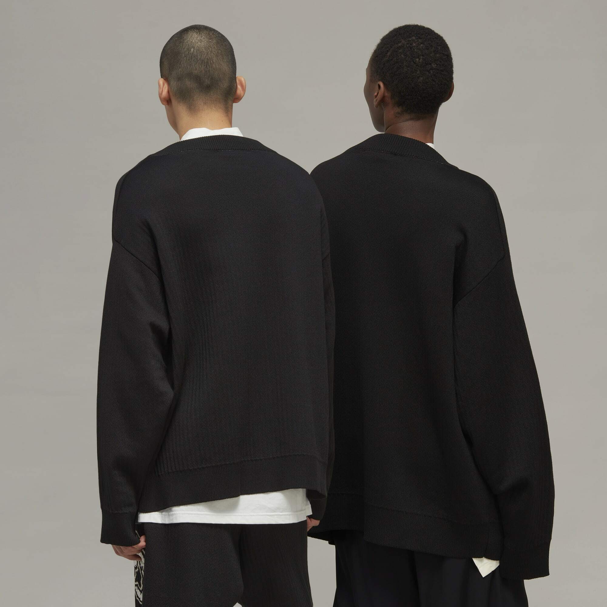 【 Y-3  LOGO KNT CRDGN 針織外套 - 黑 】