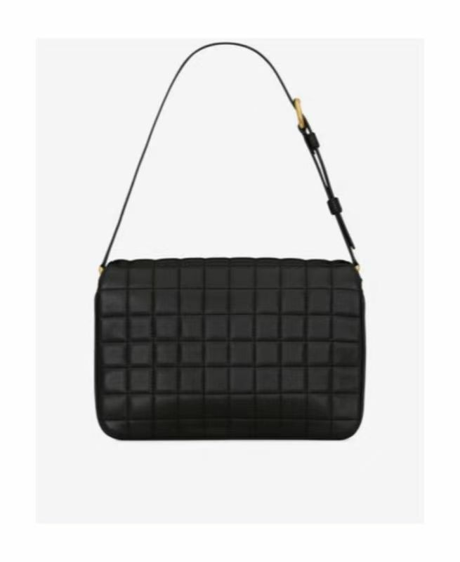 Saint Laurent 黑色絎縫單肩包 737354 AABVP  1000  -T