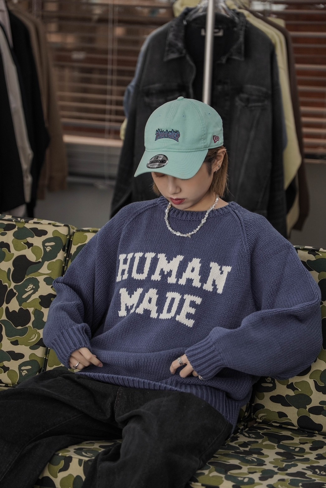 Human Made Rabbit Raglan Knit Sweater 兔子毛衣| FLOMMARKET