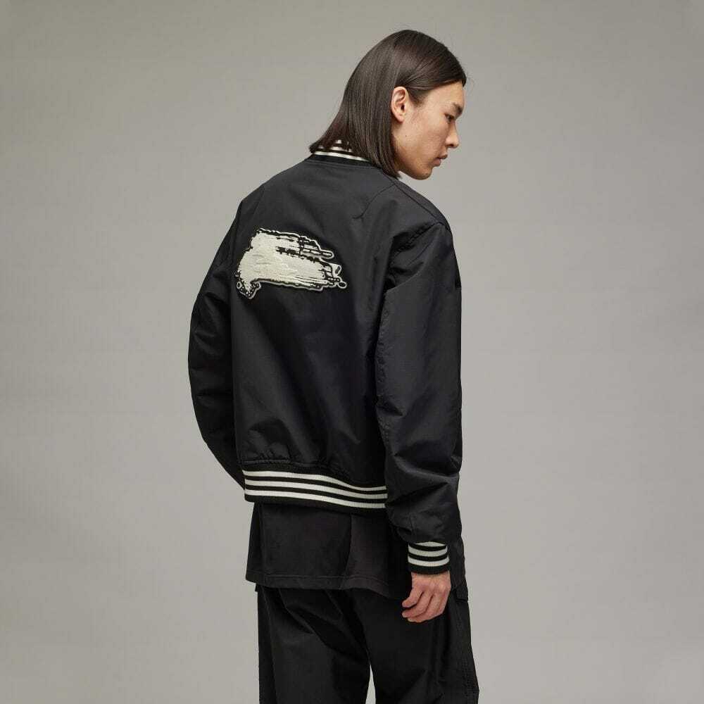 【 Y-3 TEAM JACKET 棒球外套 - 黑白 】