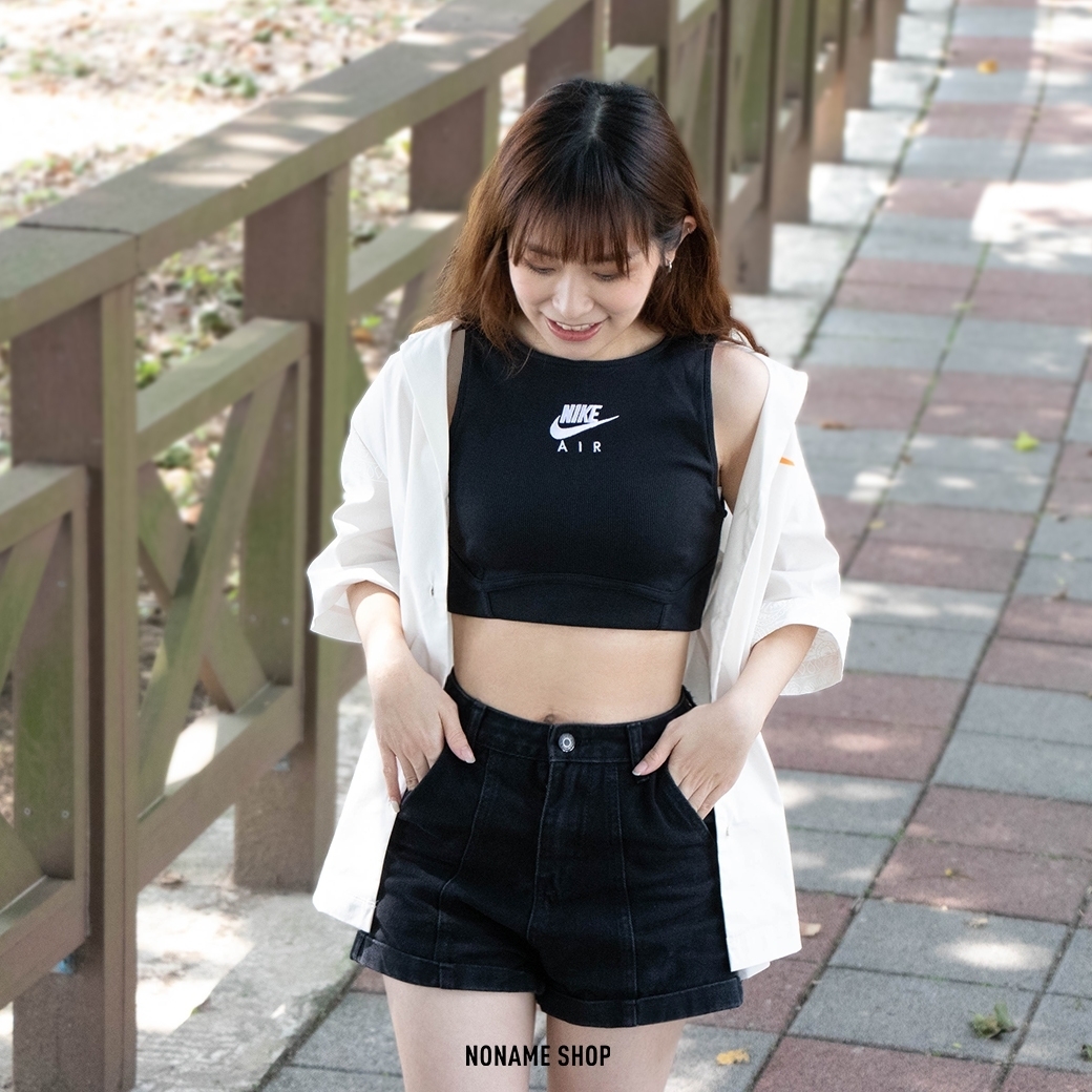 NIKE AIR 羅紋 短版 運動 背心 (女款)