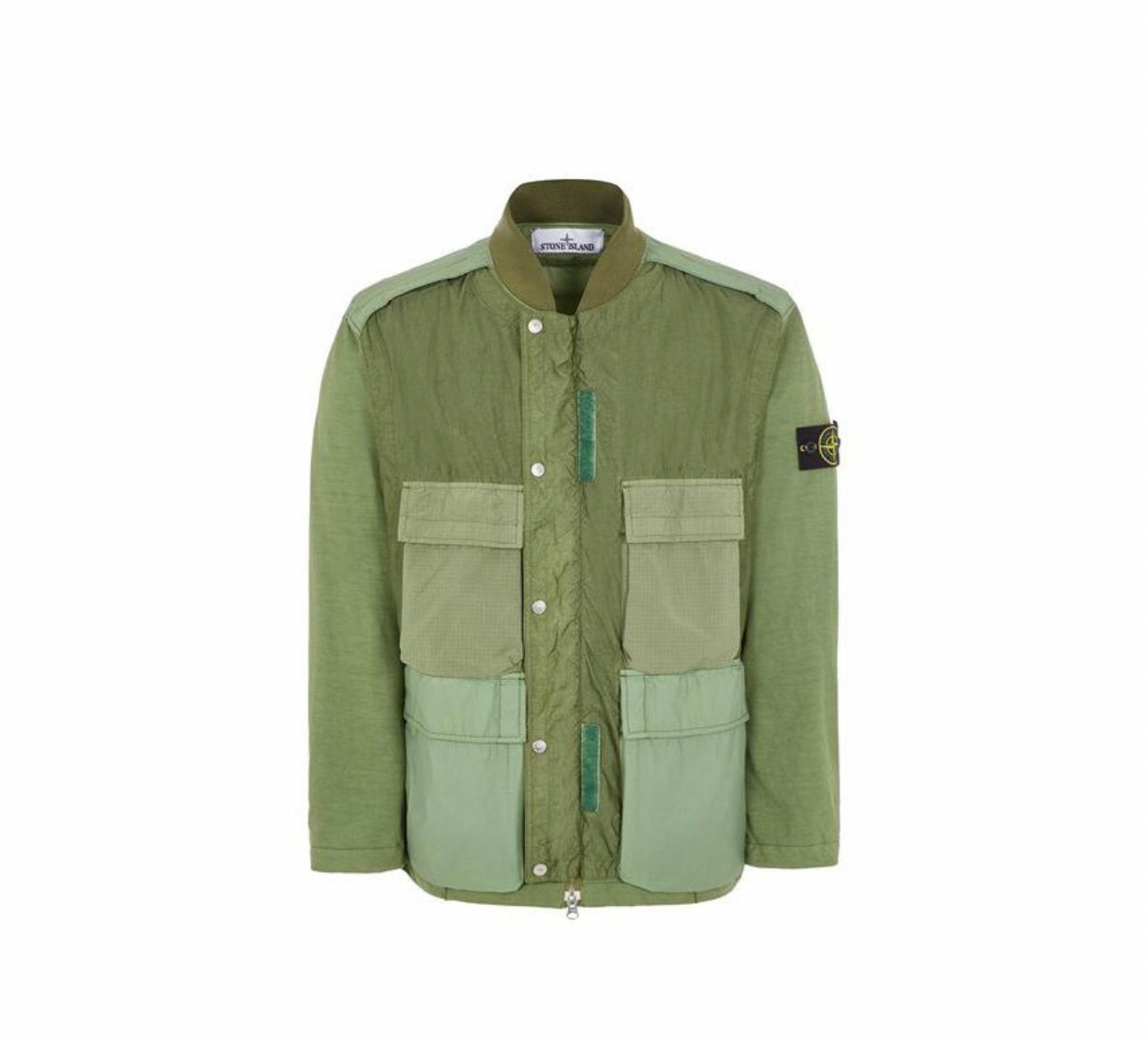 代購 STONE ISLAND SS23 HYPE-TC系列 色塊立領多口袋 雙面穿外套 綠 MAY-