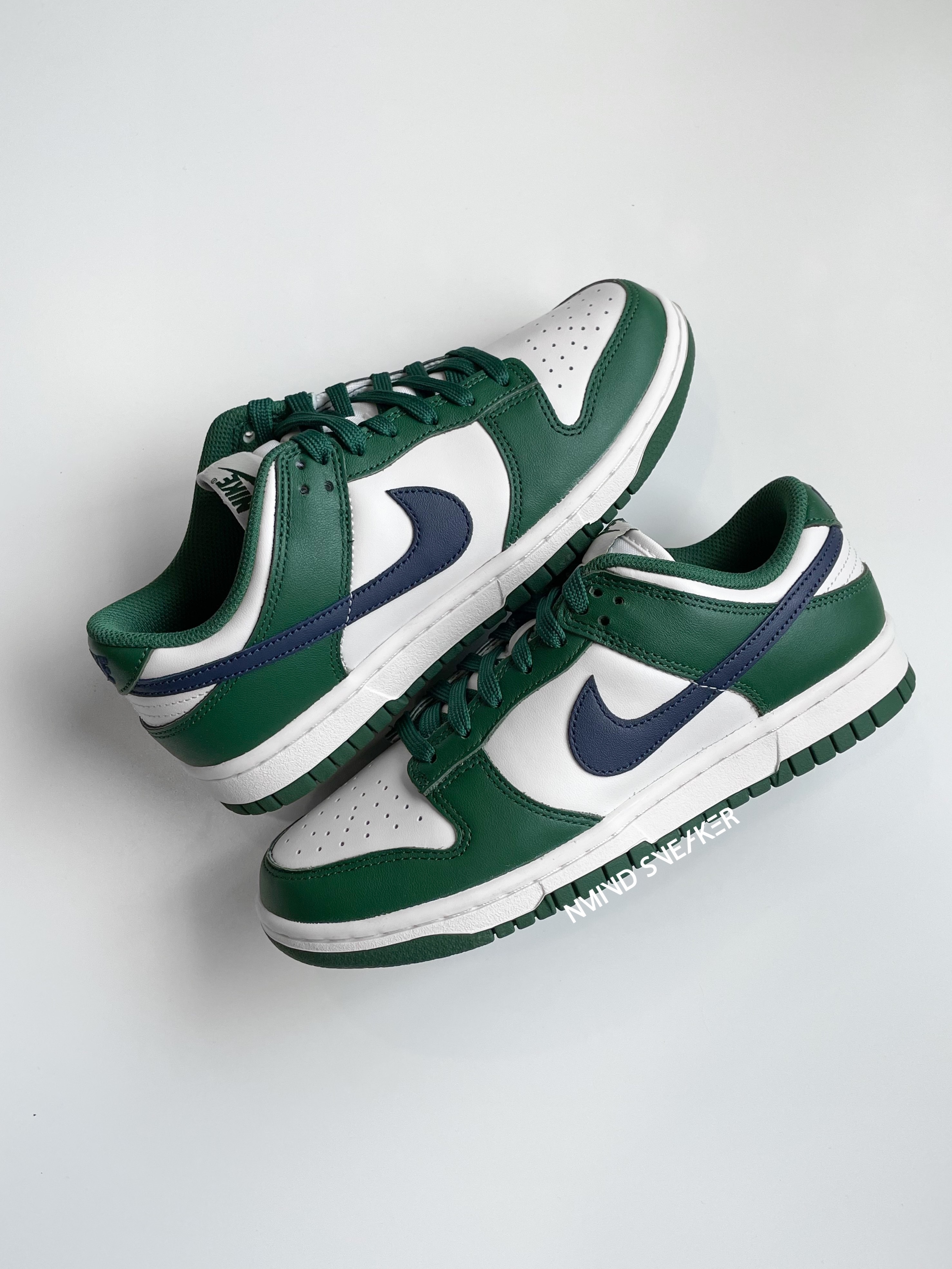 <勾勾零碼出清特輯> Nike Dunk Low “Gorge Green” 白綠午夜藍 (DD1503300)