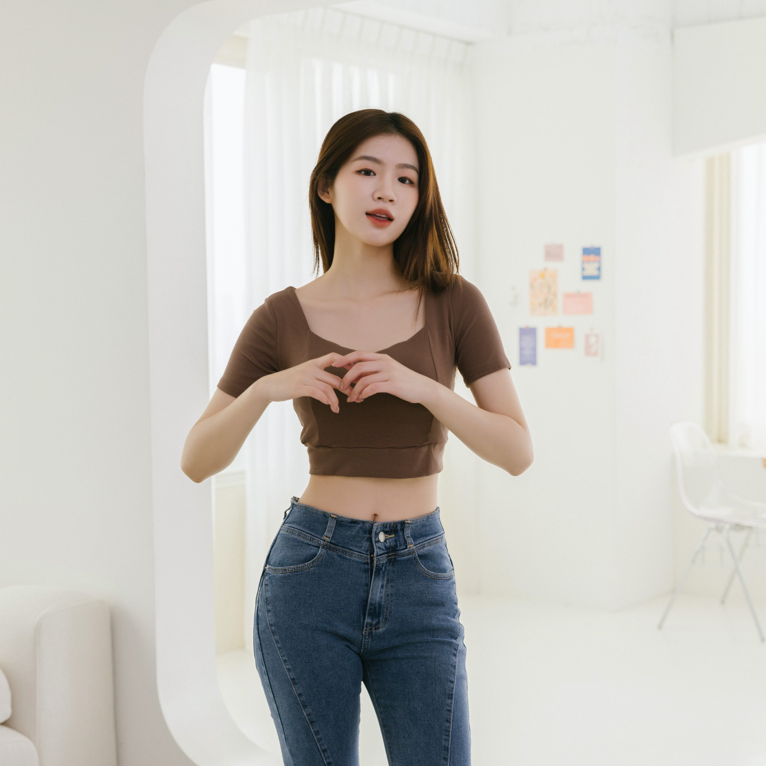 法朵Fado Shop｜可拆杯高腰方領T 021B018 四色