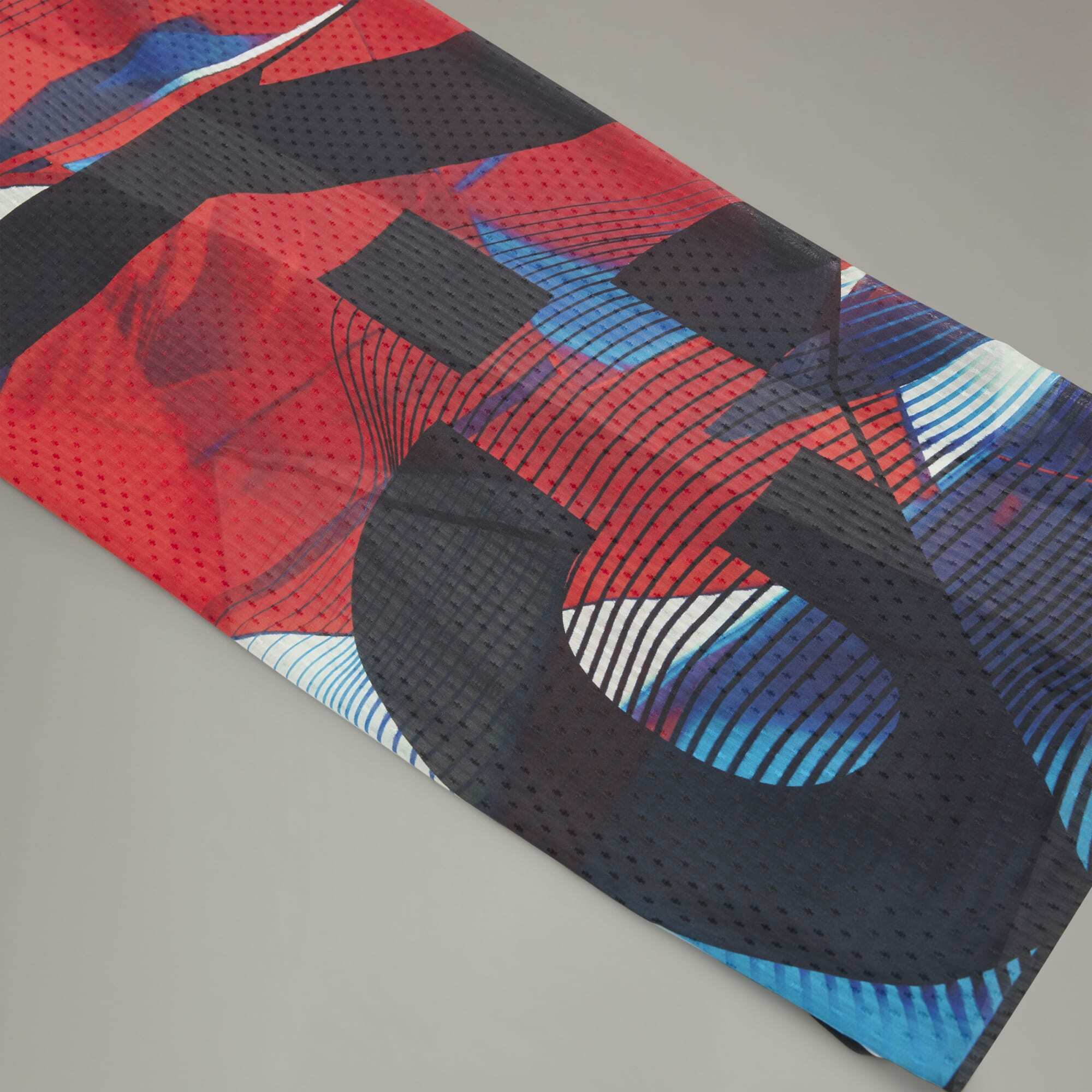 【 Y-3 AOP SCARF 頂級絲巾 - 藍紅 】