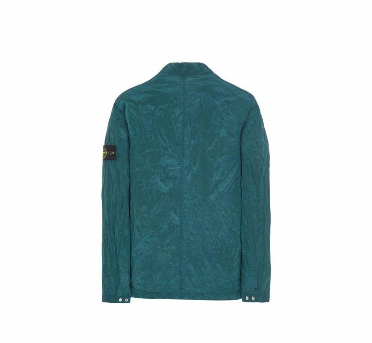 代購 STONE ISLAND Nylon Metal 金屬尼龍 純色拉鍊胸袋 長袖外套 瓶綠色 MAY-