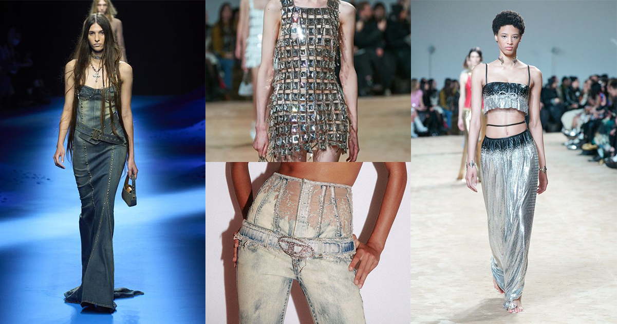 2025時髦單寧流行搭配未來感金屬銀色
