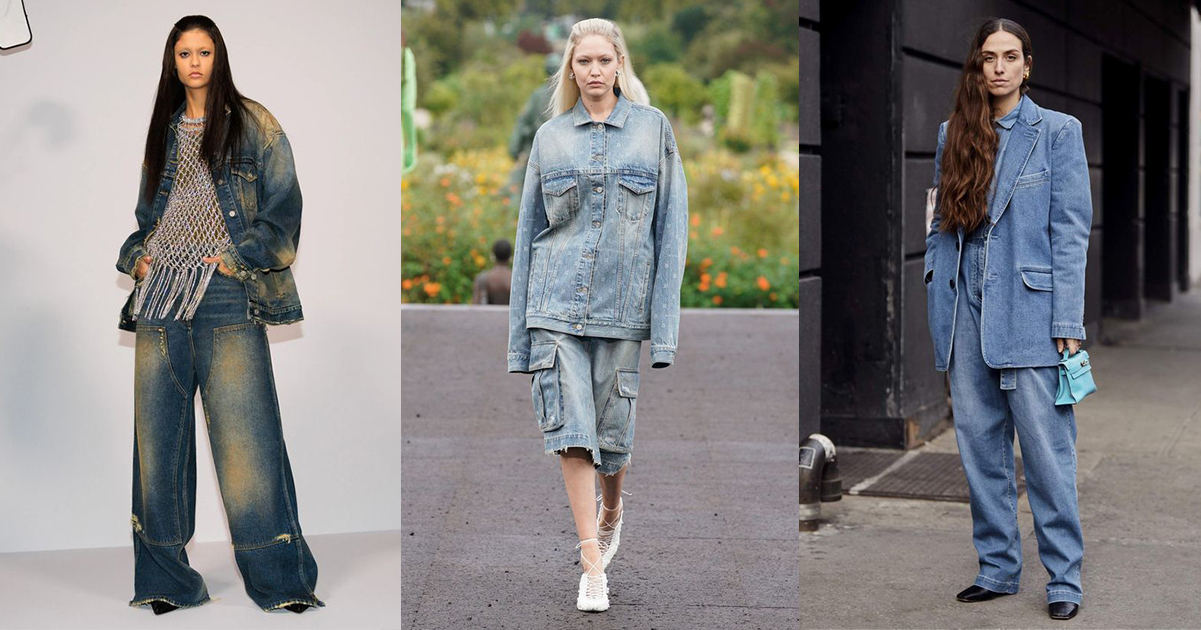 2025時髦單寧流行搭配未來感金屬銀色