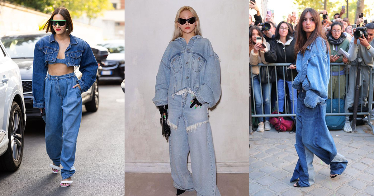 2025時髦單寧流行搭配未來感金屬銀色