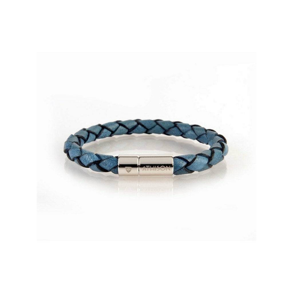 ATHISON - 圓編皮革紗線手鍊