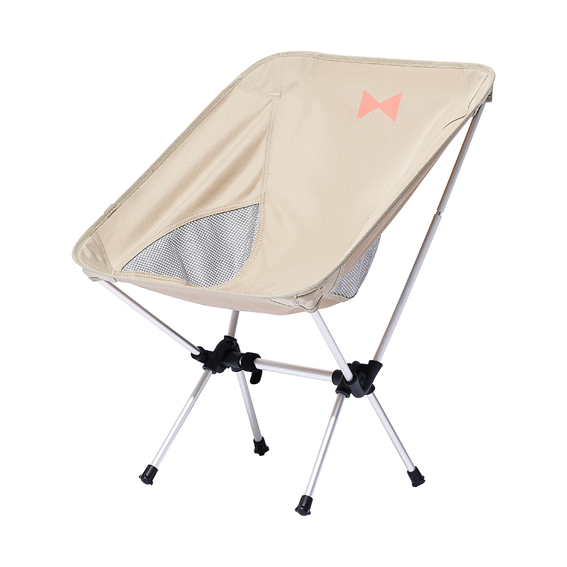 Mobi Garden x 搖曳露營戶外折疊椅 (淺沙色 / 彩橙條紋)