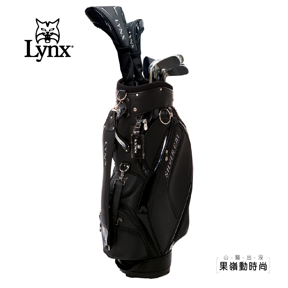 【Lynx Golf】男款Lynx山貓 Silver Cat RV-F 高爾夫套桿組(2W 1U 6I P 共10支、附球袋)