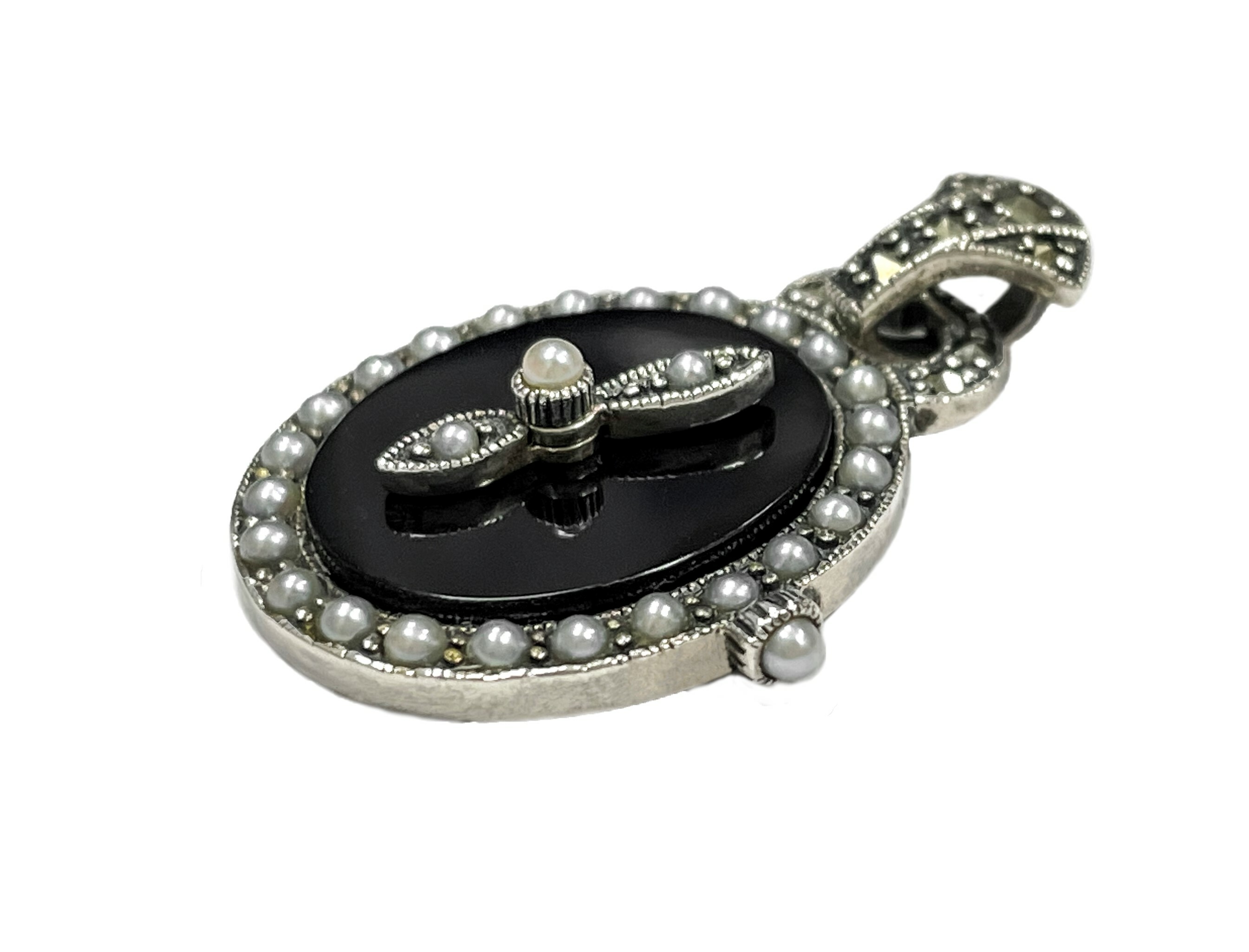 黑瑪瑙時鐘墜子