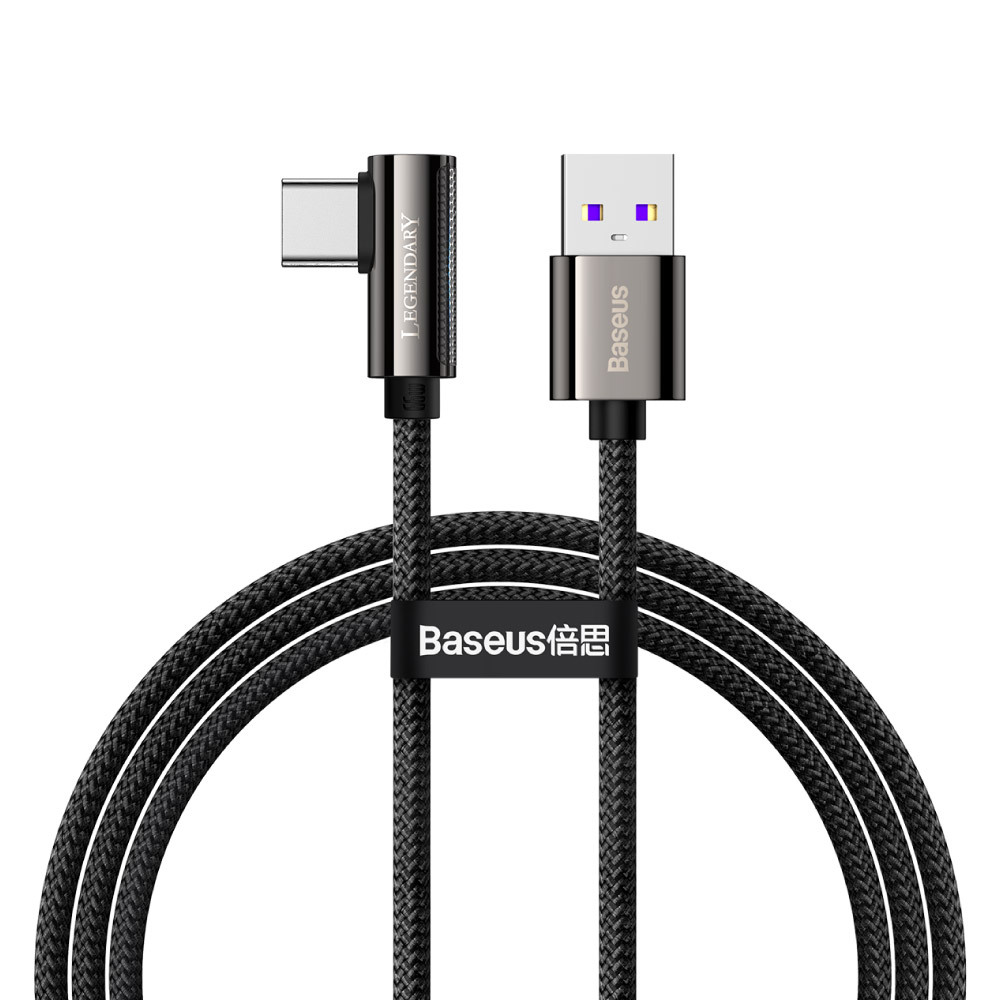 【Baseus倍思】傳說系列 彎頭 Type-C 快充數據線 66W