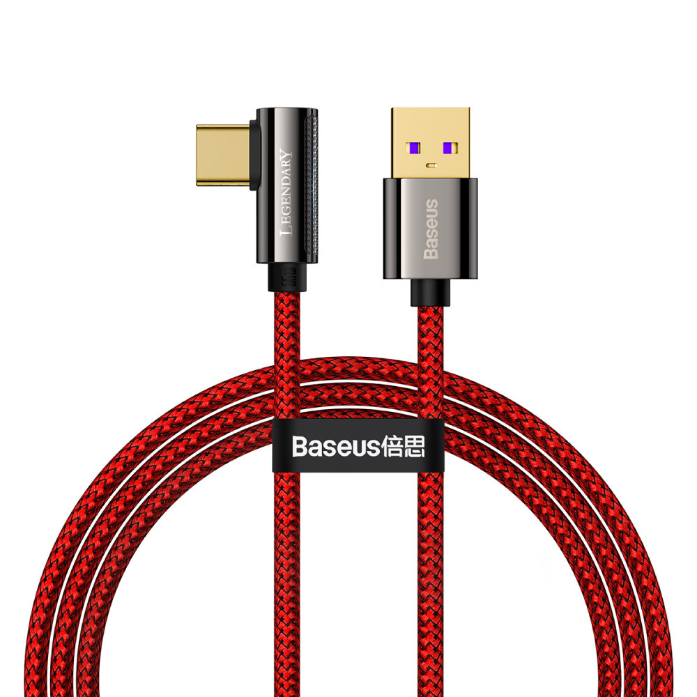 【Baseus倍思】傳說系列 彎頭 Type-C 快充數據線 66W