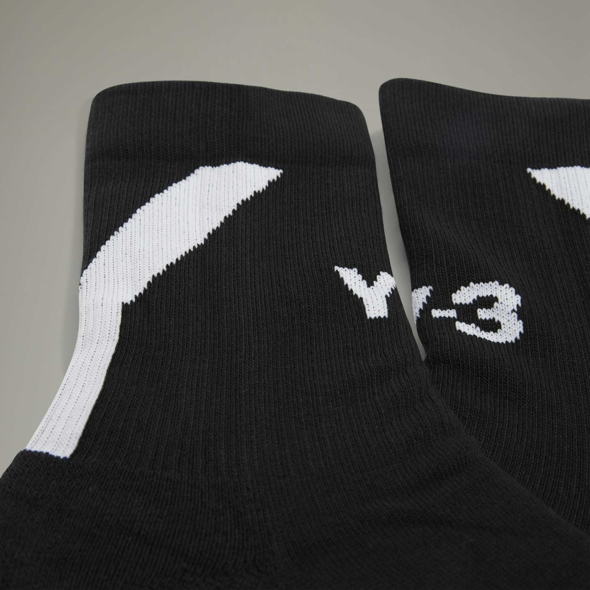 【 Y-3 SOCK HI 長襪 - 黑 】