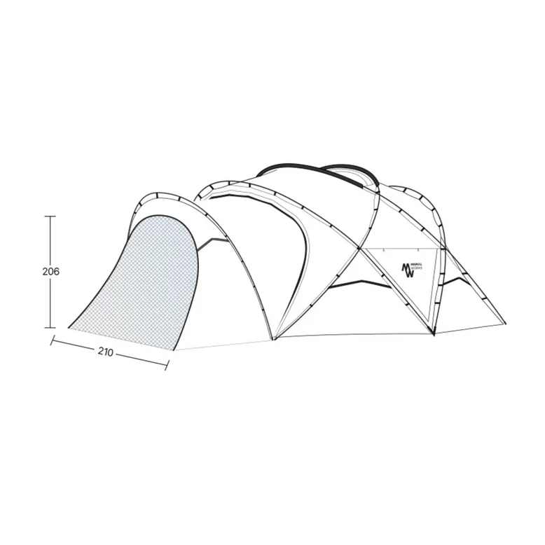 Minimal Works｜Agora 延伸前庭紗網門｜橄欖綠