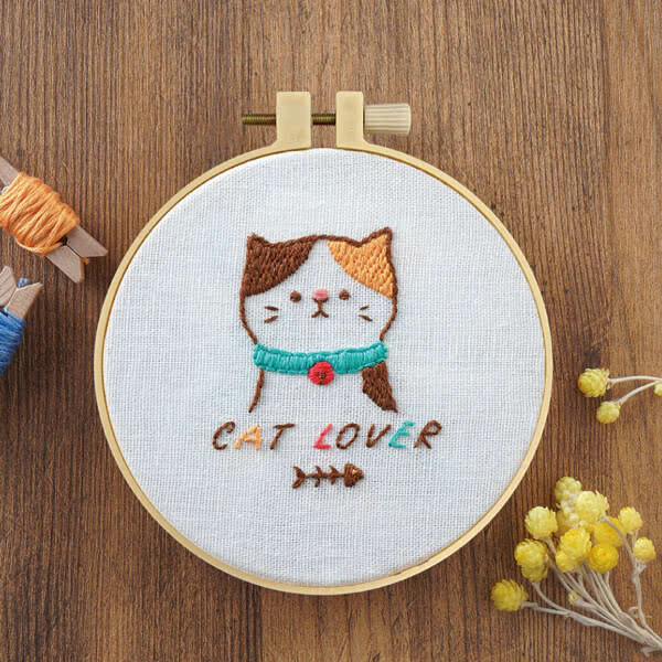 我愛喵星人(刺繡材料包)