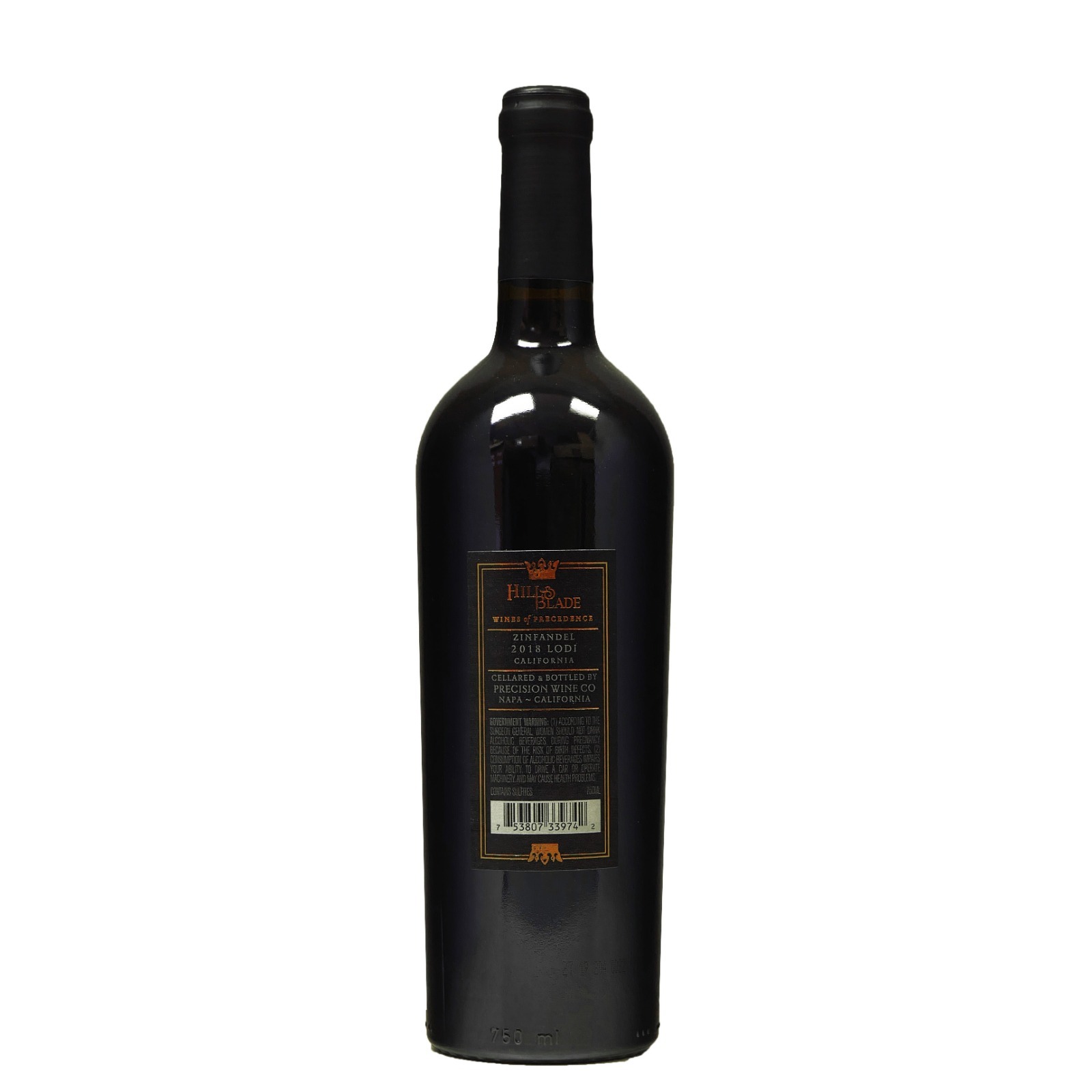 Hill & Blade Zinfandel Red Wine 2018