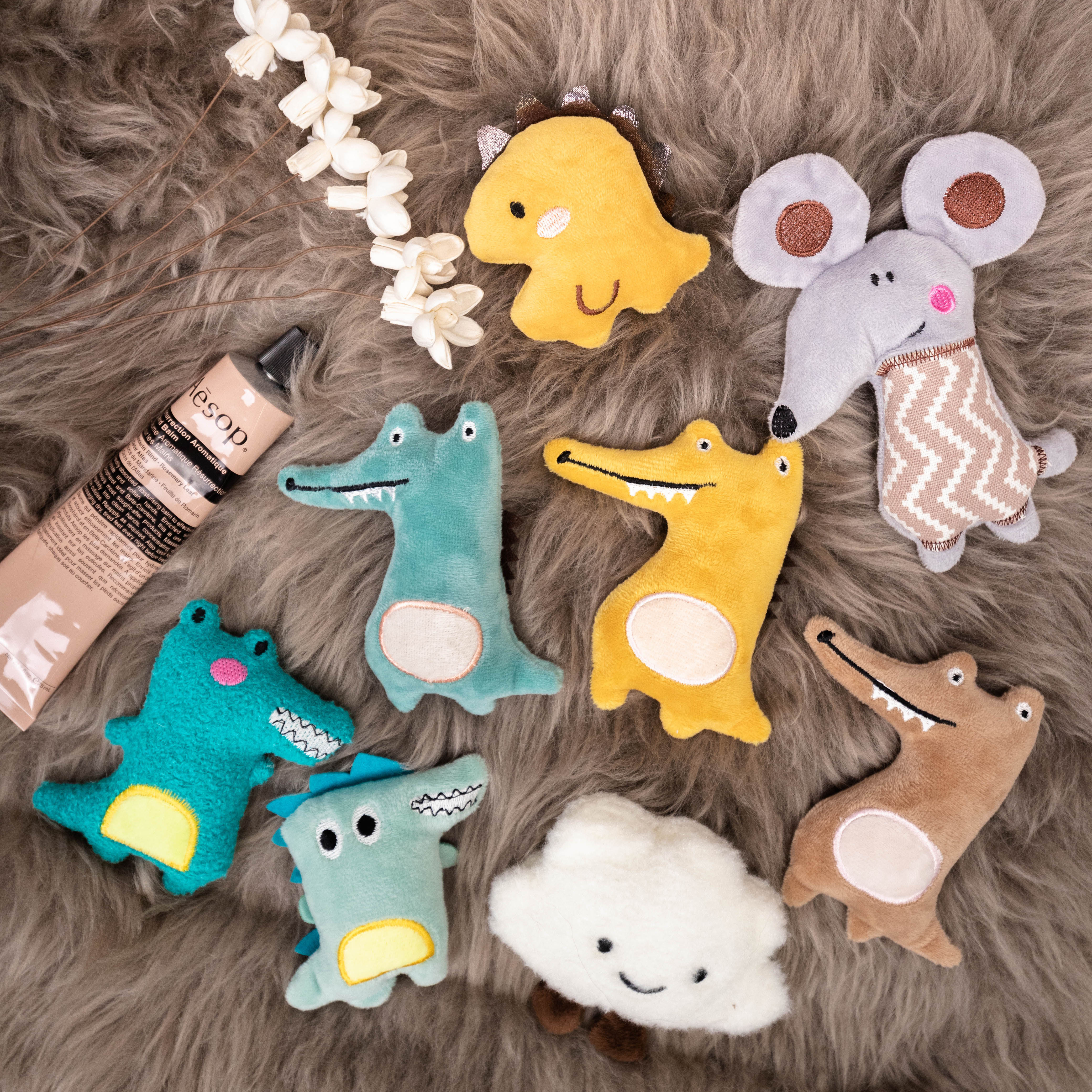 毛孩玩具｜發聲玩具｜鱷魚家族 發聲小玩偶 - LeapSelect