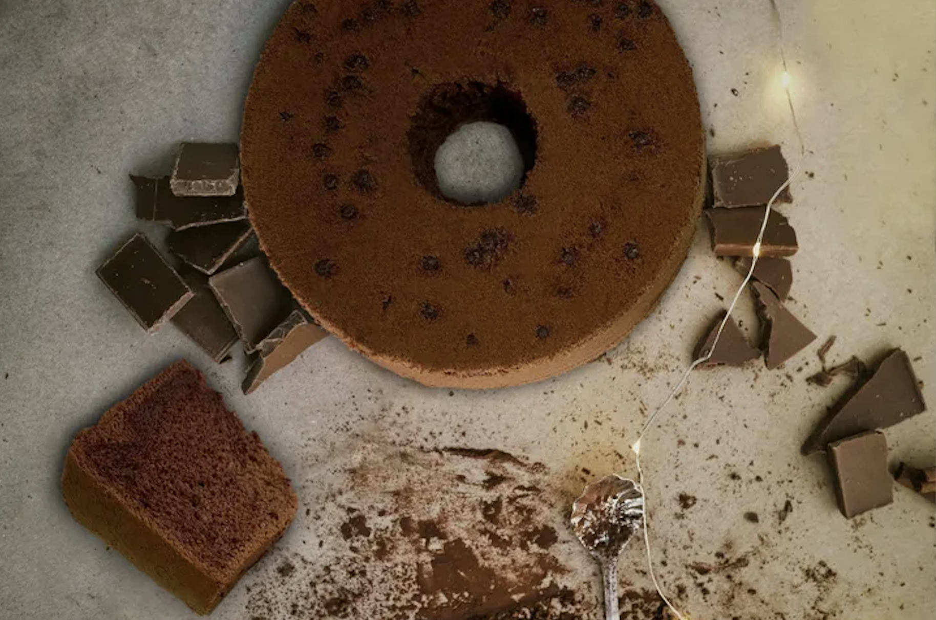 Pure Pandan Valrhona 特濃朱古力戚風蛋糕