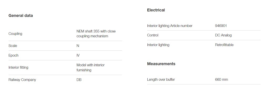 Fleischmann 881915 N scale 4-piece set: EC 145/148 "Frans Hals", DB