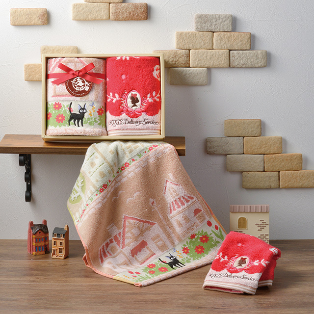 浴巾 魔女宅急便　在街上散步