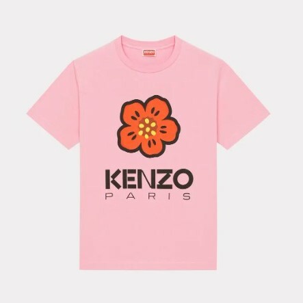 CKZ07120 KENZO 花朵印花圖案粉紅色短袖上衣FD52TS0394SO30