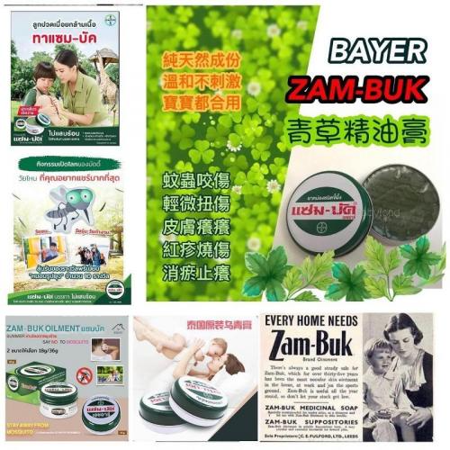 泰國 Bayer Zam Buk 青草膏 8g/18g/36g 清涼舒緩外用膏