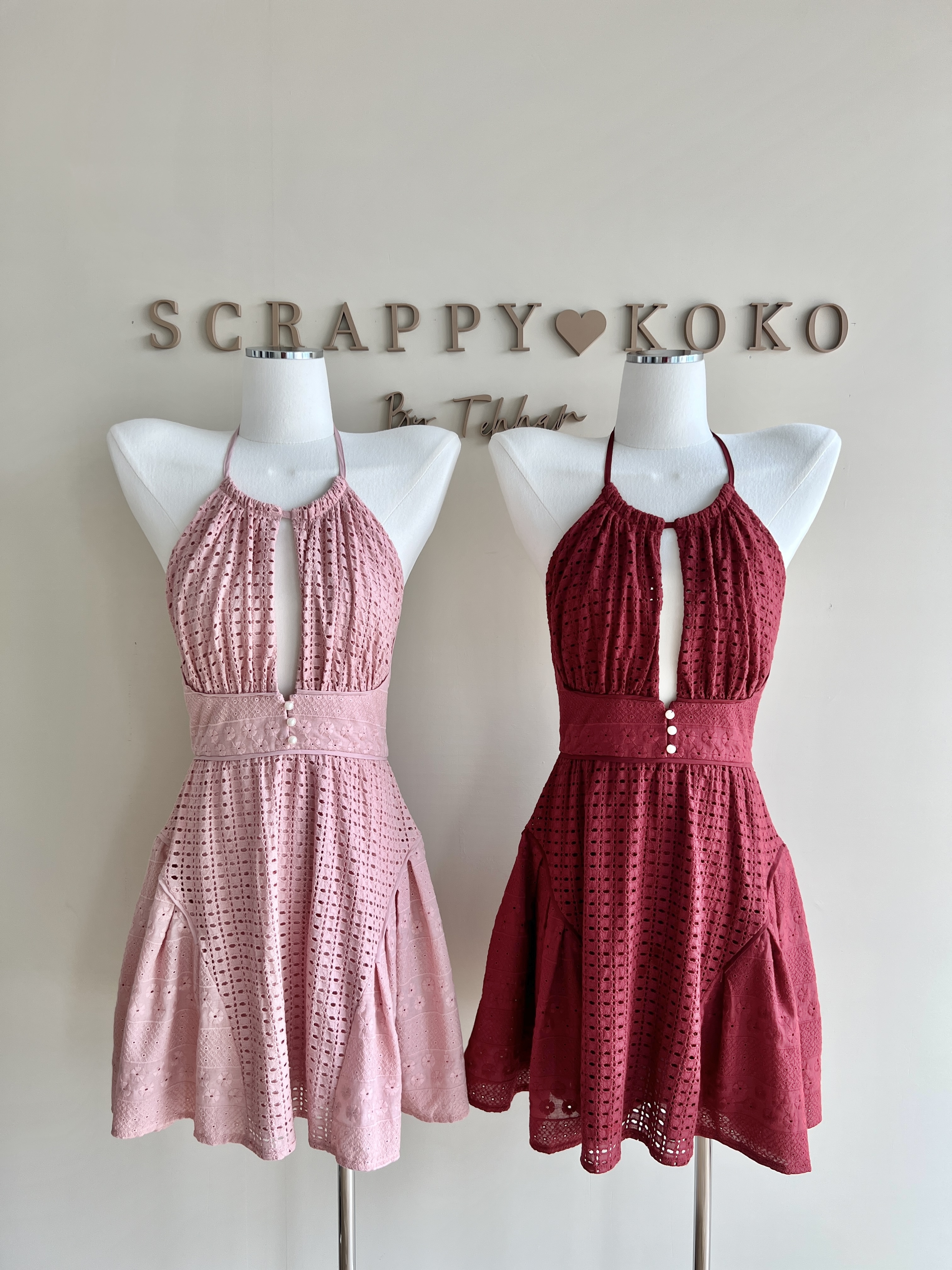 Lovely Day 美好的一天 露背綁帶傘狀短洋裝