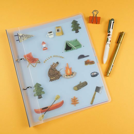 露營熊 雙孔B5活頁夾｜日本OATAOKA